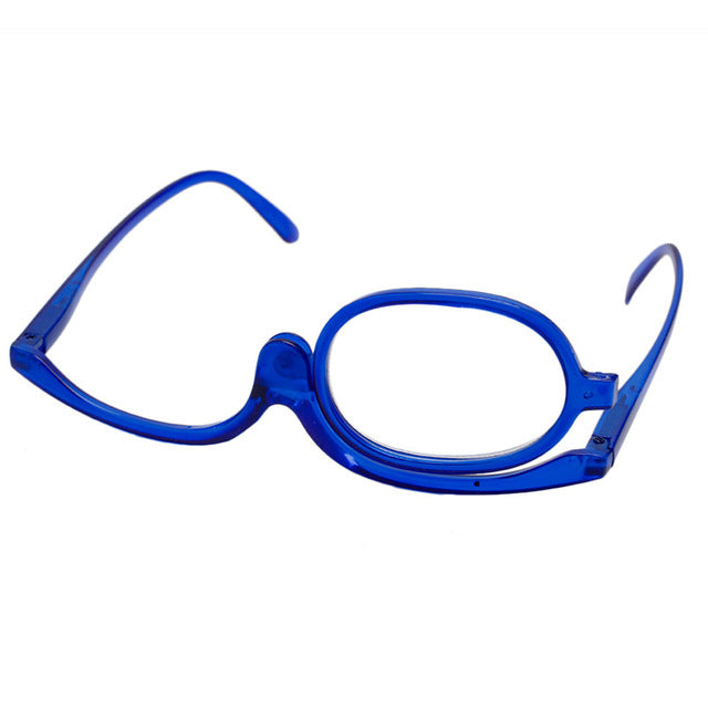 Magnifying, Rotating & Folding Makeup Eyeglasses Make Up Reading Glasses +1.0~+4.0