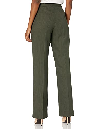 ParGrace  2 Button Jacket With Waistband & Kate Business Suit Pants Set, Loden Combo