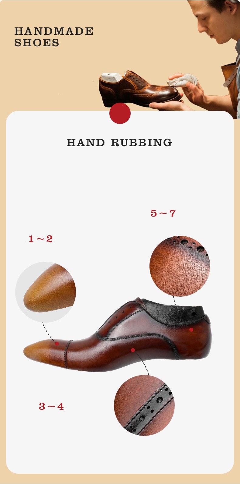 ParGrace Genuine Leather Derby Classic Brogue Carved  High Quality Shoes
