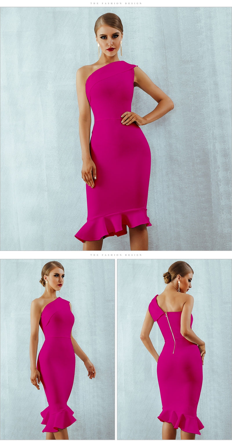 ParGrace Ruffles Nightclub Celebrity Evening Party Dresses