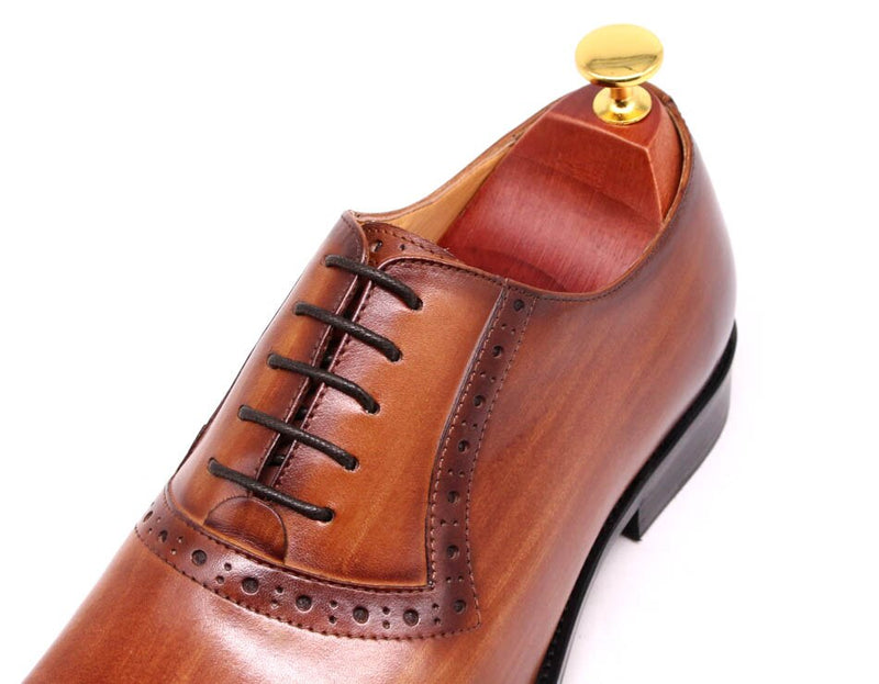 ParGrace Celeo Genuine Leather Oxfords Plain Toe