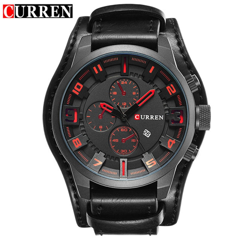 CURREN  Quartz Watch Date Waterproof Wristwatch Hodinky