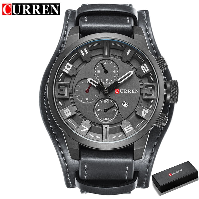 CURREN  Quartz Watch Date Waterproof Wristwatch Hodinky