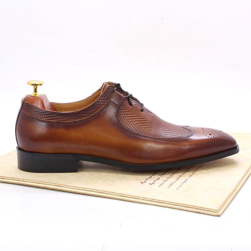 Luxury  Wingtip Genuine Leather Handmade Oxford