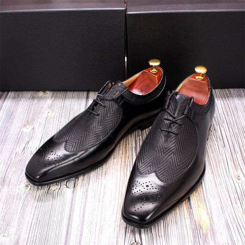 Luxury  Wingtip Genuine Leather Handmade Oxford