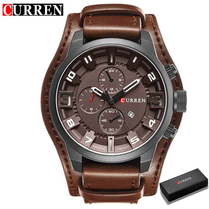 CURREN  Quartz Watch Date Waterproof Wristwatch Hodinky