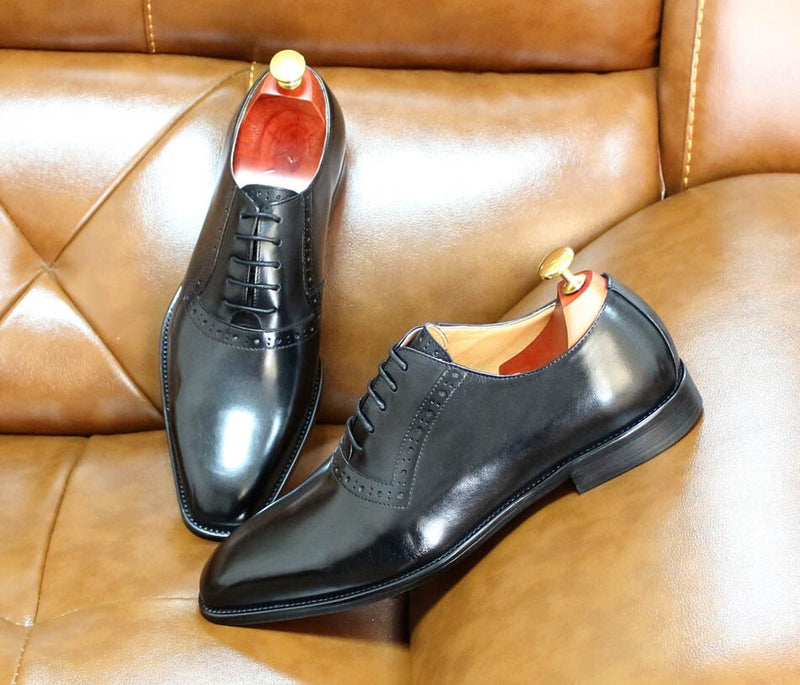 ParGrace Celeo Genuine Leather Oxfords Plain Toe