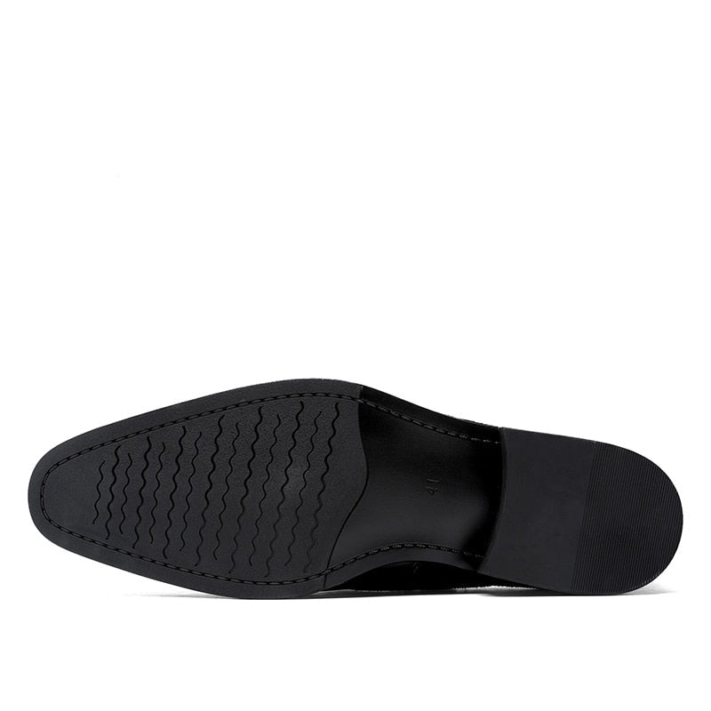 ParGrace  Leather Monk Designer shoes  Classic Style