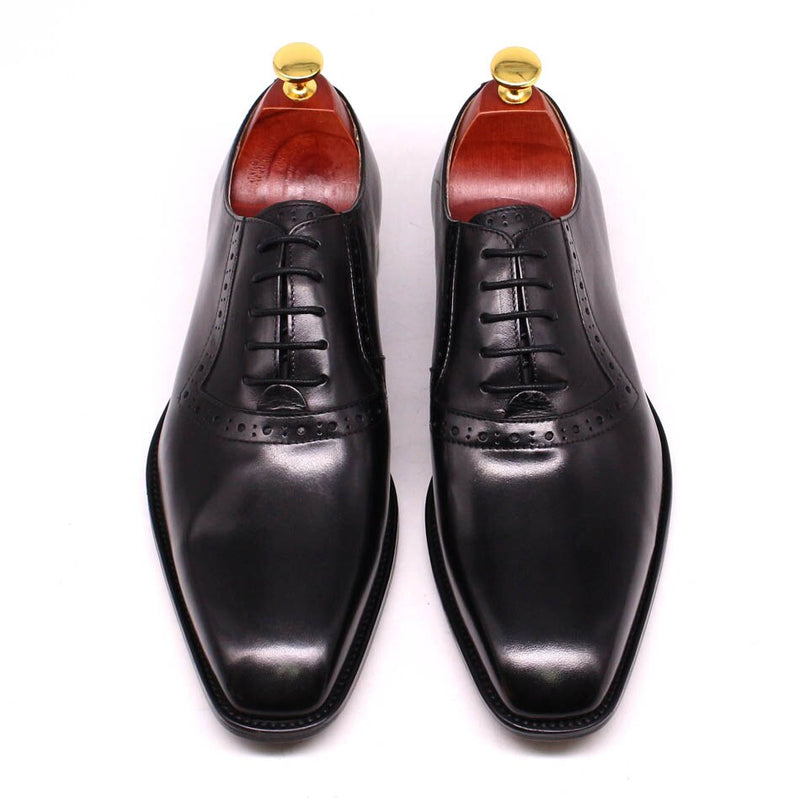 ParGrace Celeo Genuine Leather Oxfords Plain Toe