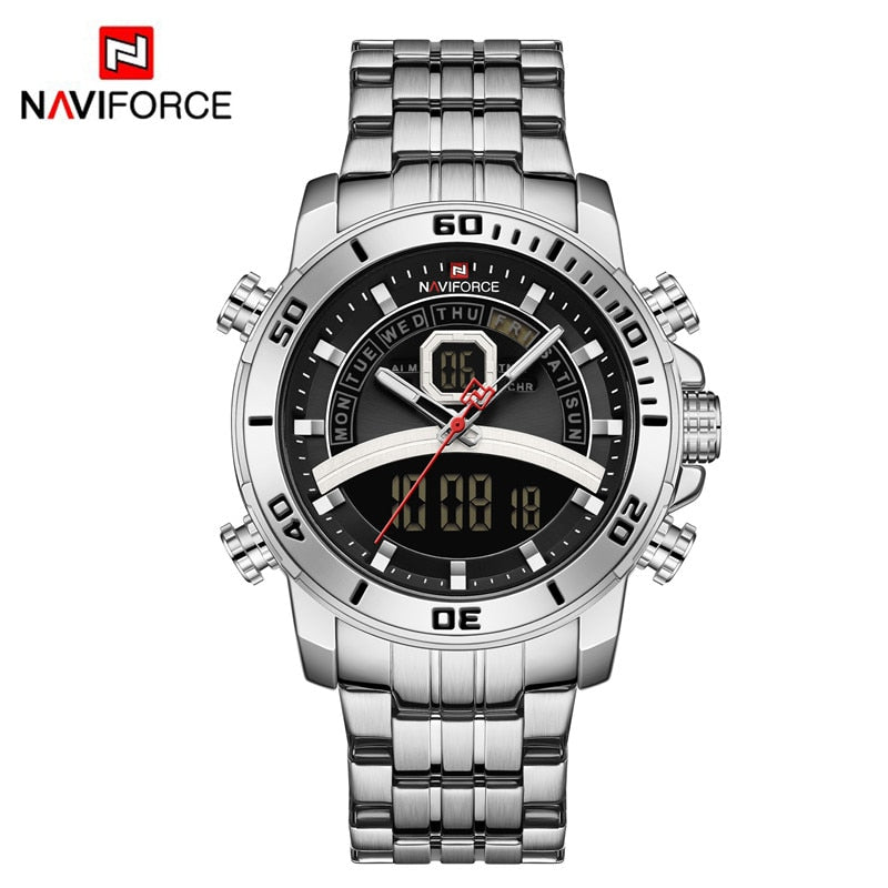 NAVIFORCE Luxury Digital Wristwatch Military Sport Quartz Waterproof