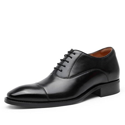 ParGrace Oxfords Triple Joint Genuine Leather  Lace Up