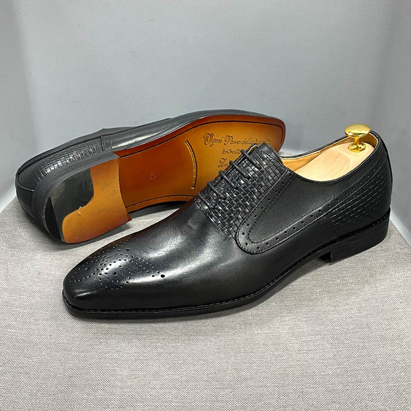 Paulindrix Genuine Leather Oxford Shoes For Office & Business