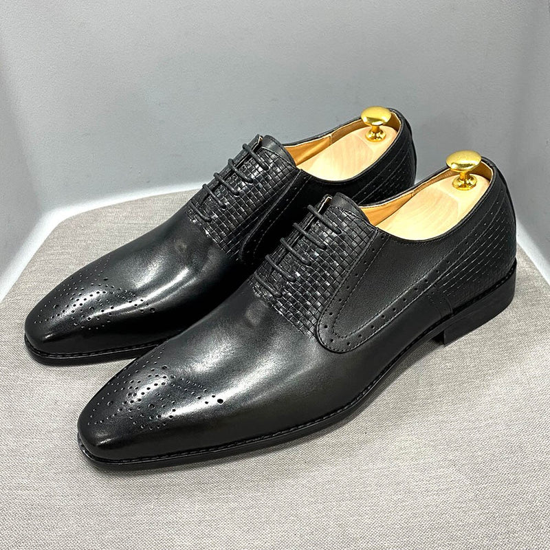 Paulindrix Genuine Leather Oxford Shoes For Office & Business