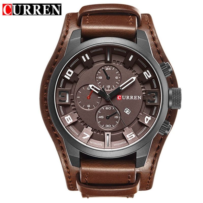 CURREN  Quartz Watch Date Waterproof Wristwatch Hodinky