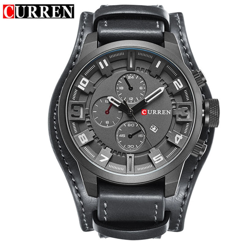 CURREN  Quartz Watch Date Waterproof Wristwatch Hodinky