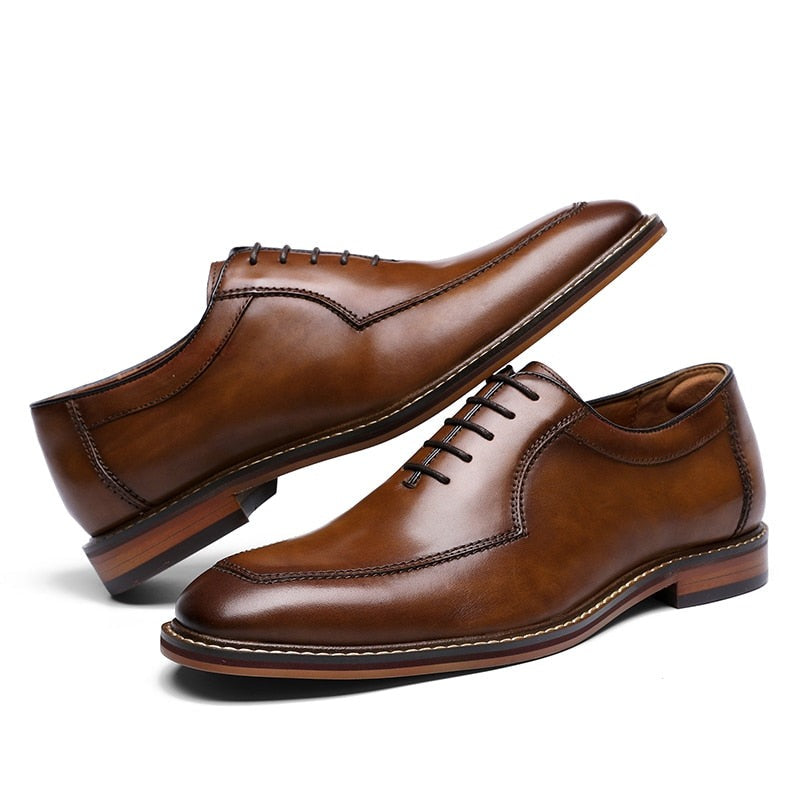 ParGrace  Italian Formal Oxfords Genuine Leather
