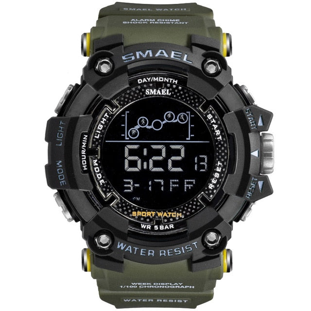SMAEL Military Waterproof Sport Wrist Watch Digital
