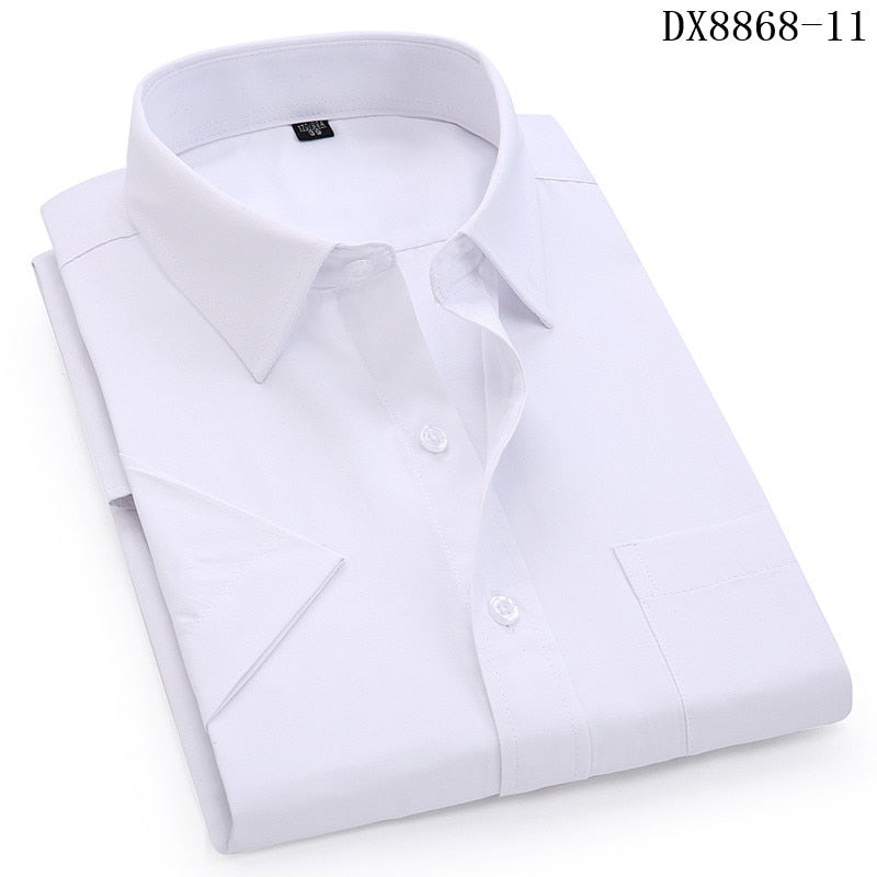 ParGrace Short Sleeved Shirt Summer  Regular Fit Shirt Men Social Shirts