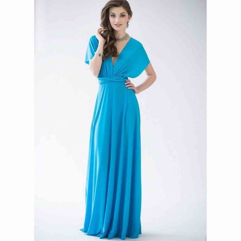 ParGrace Multiway Wrap Convertible  Long Dress