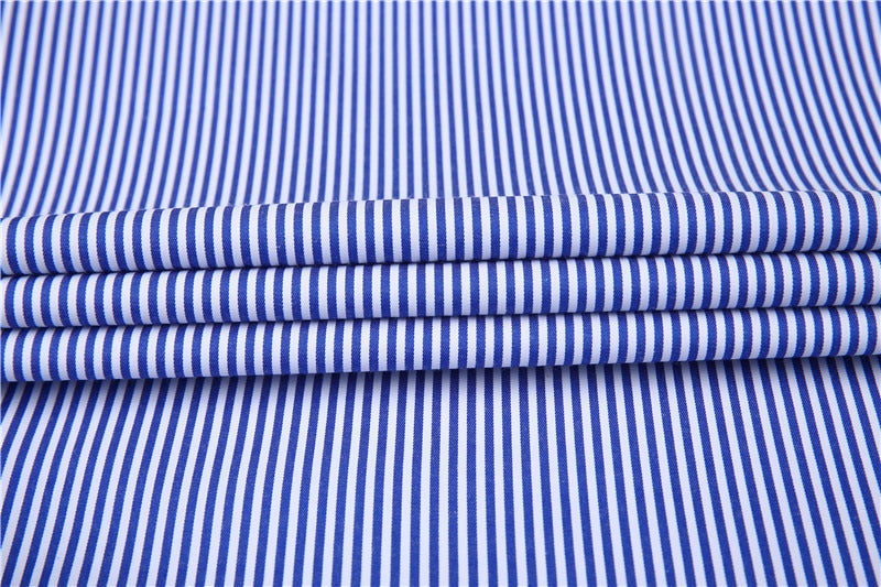 ParGrace Striped  French Cufflinks Shirts with Long Sleeve