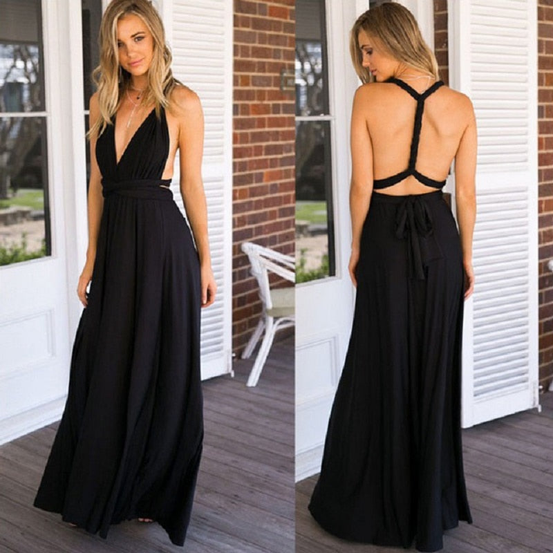 ParGrace Multiway Wrap Convertible  Long Dress