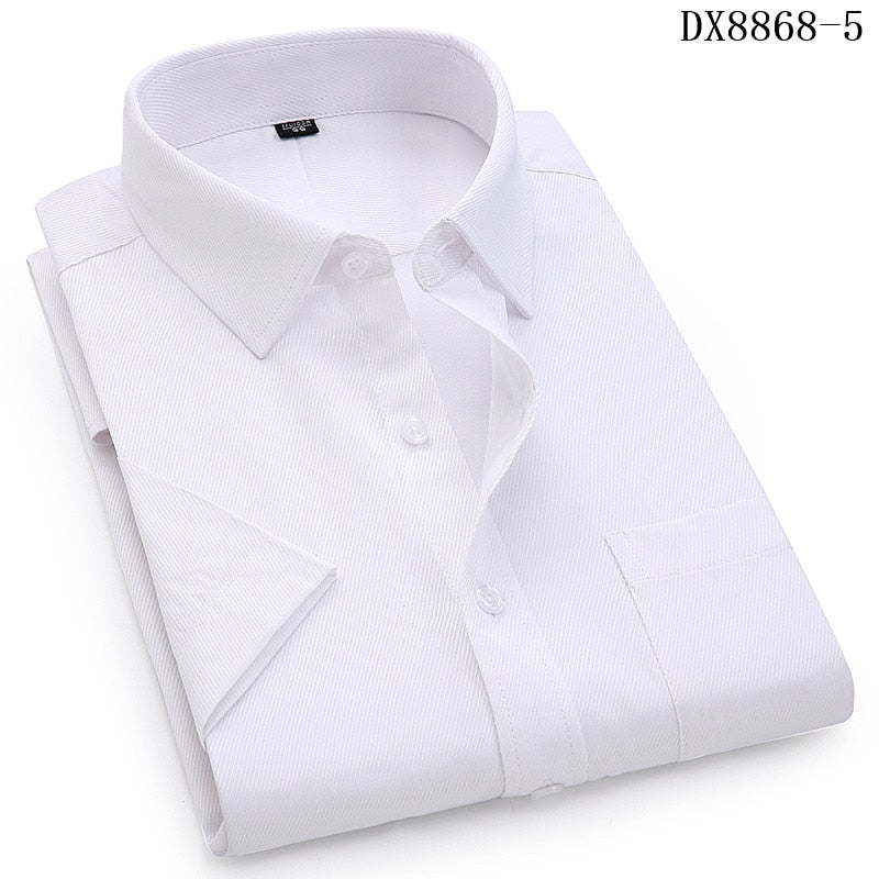 ParGrace Short Sleeved Shirt Summer  Regular Fit Shirt Men Social Shirts