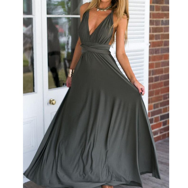 ParGrace Multiway Wrap Convertible  Long Dress