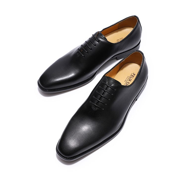 ParGrace Whole Cut Oxfords Plain Toe Genuine Leather