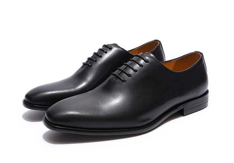 ParGrace Whole Cut Oxfords Plain Toe Genuine Leather