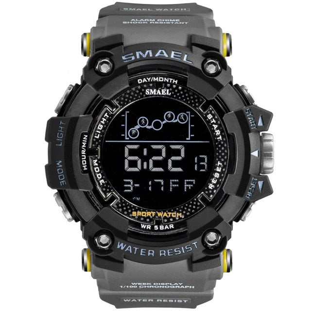 SMAEL Military Waterproof Sport Wrist Watch Digital