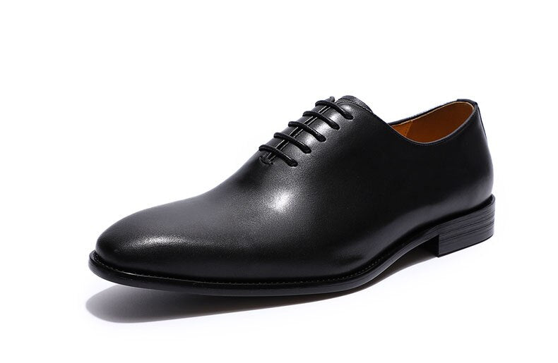 ParGrace Whole Cut Oxfords Plain Toe Genuine Leather