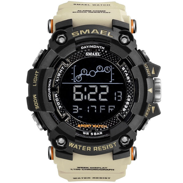 SMAEL Military Waterproof Sport Wrist Watch Digital