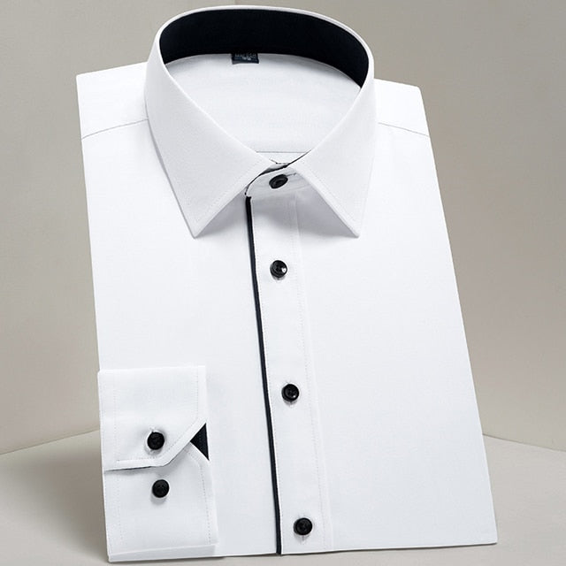 ParGrace Standard-fit Long Sleeve Dress Shirt Solid/striped