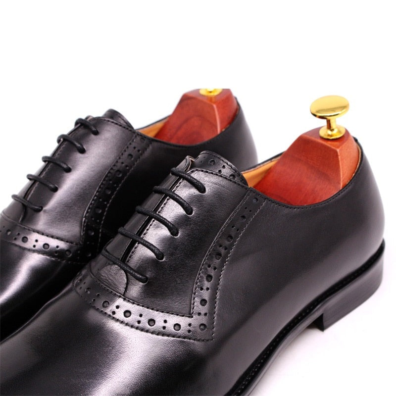 ParGrace Celeo Genuine Leather Oxfords Plain Toe