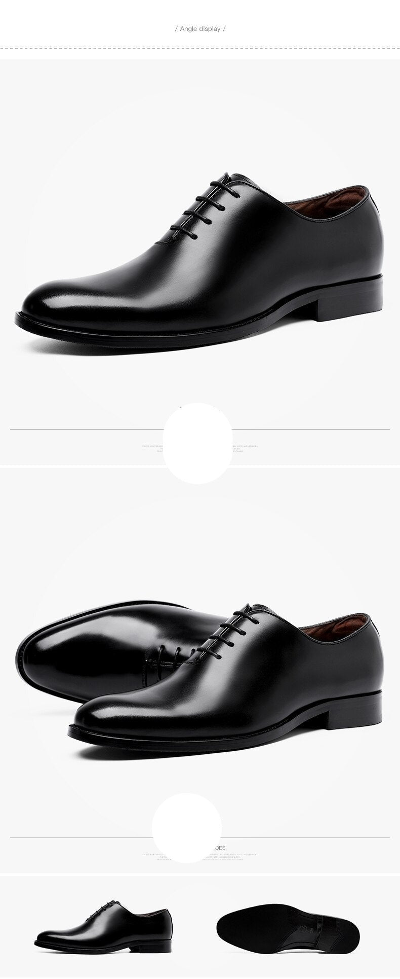 Italian Fashion Business Oxford Full Grain Leather Casual Shoes