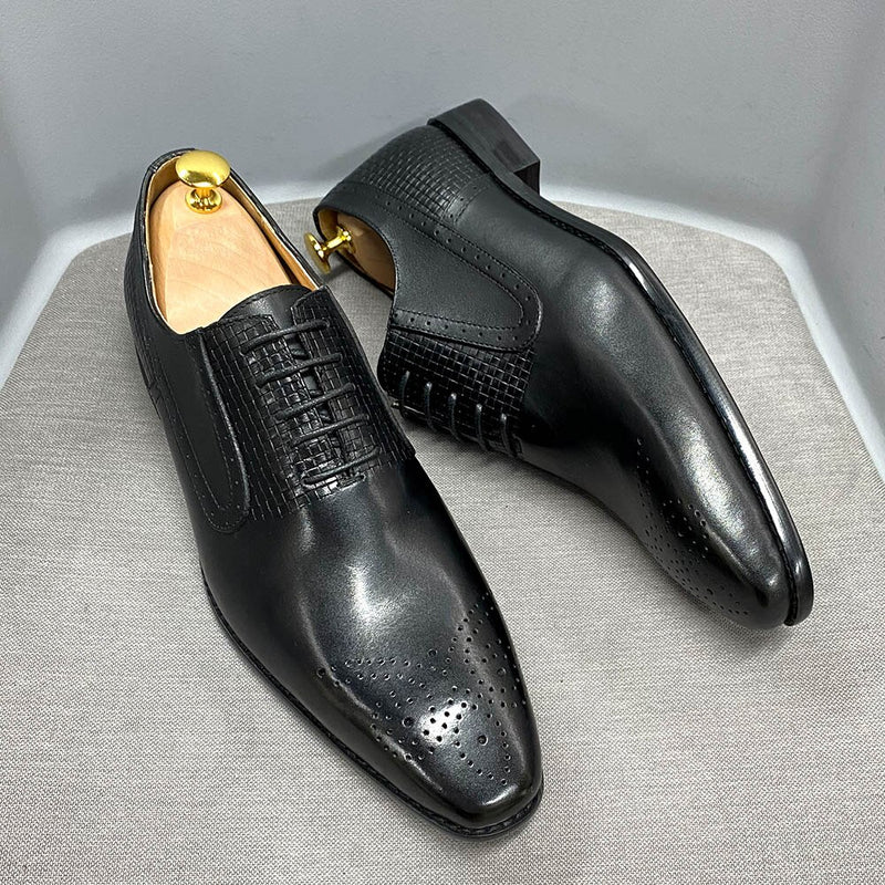 Paulindrix Genuine Leather Oxford Shoes For Office & Business