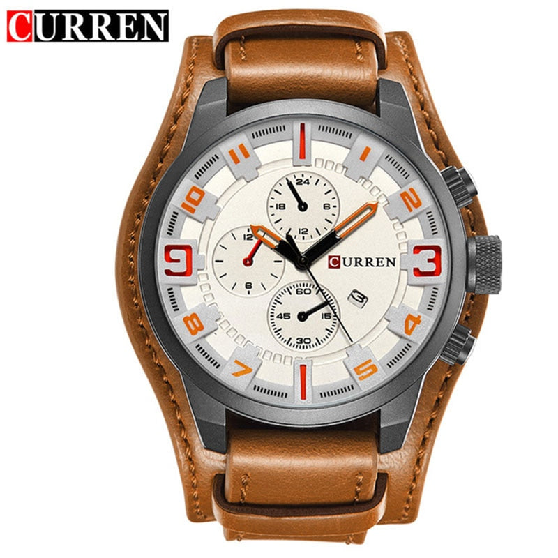 CURREN  Quartz Watch Date Waterproof Wristwatch Hodinky