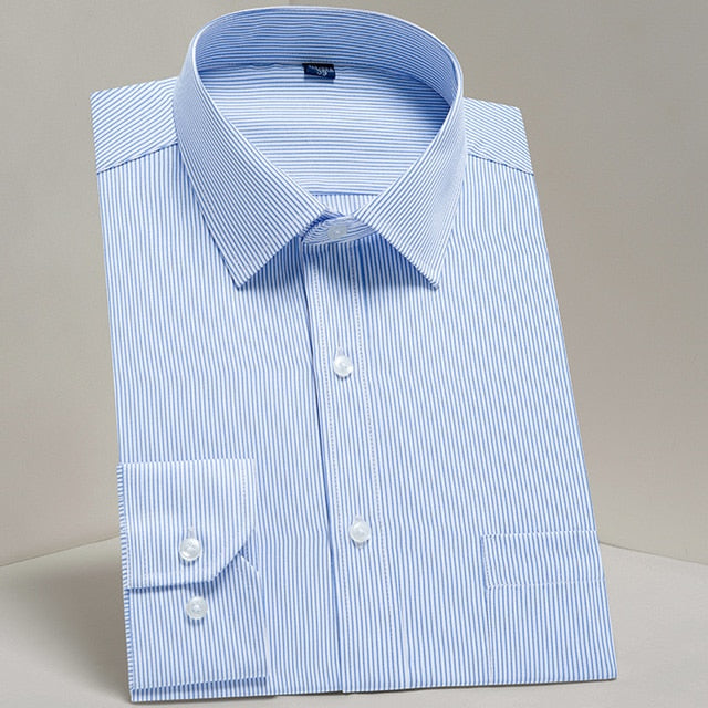 ParGrace Standard-fit Long Sleeve Dress Shirt Solid/striped