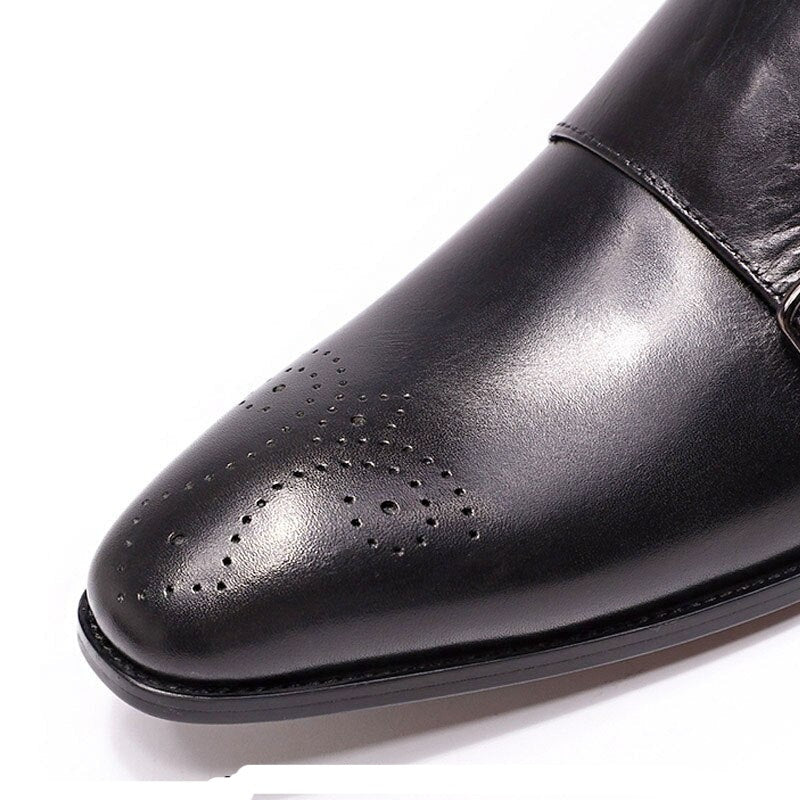 ParGrace Elegant Comfortable Double Monk Strap Slip on Loafers