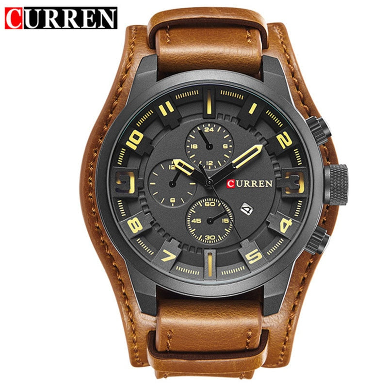 CURREN  Quartz Watch Date Waterproof Wristwatch Hodinky