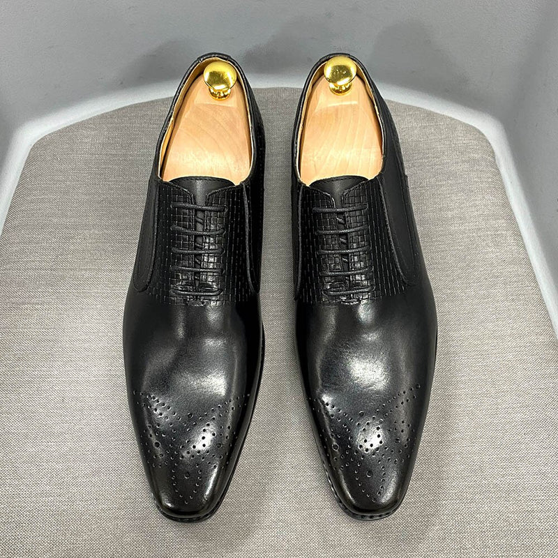 Paulindrix Genuine Leather Oxford Shoes For Office & Business