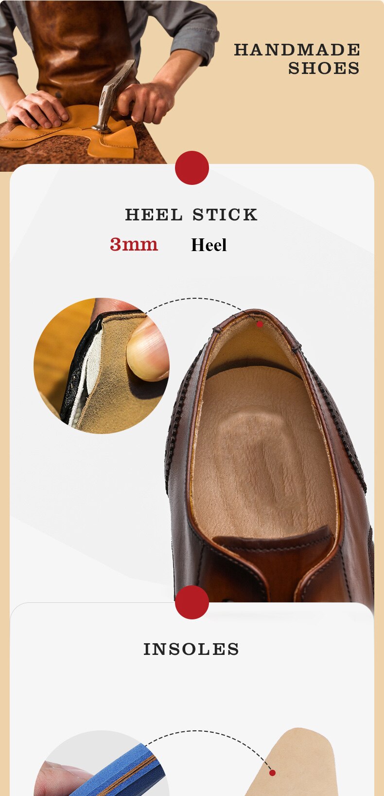 ParGrace Genuine Leather Derby Classic Brogue Carved  High Quality Shoes