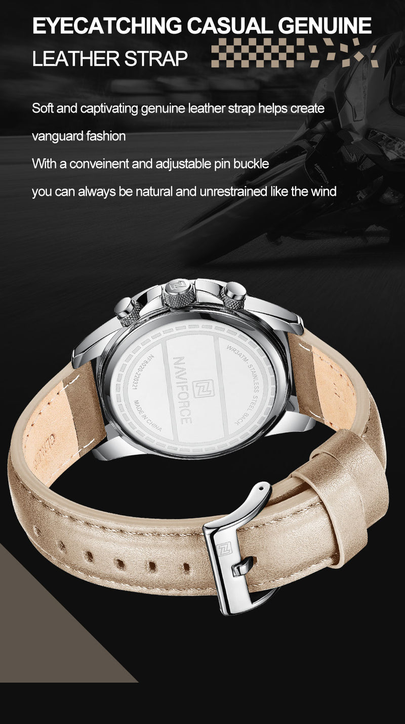 NAVIFORCE Watch For Men Multifunction Sport Waterproof  Quartz