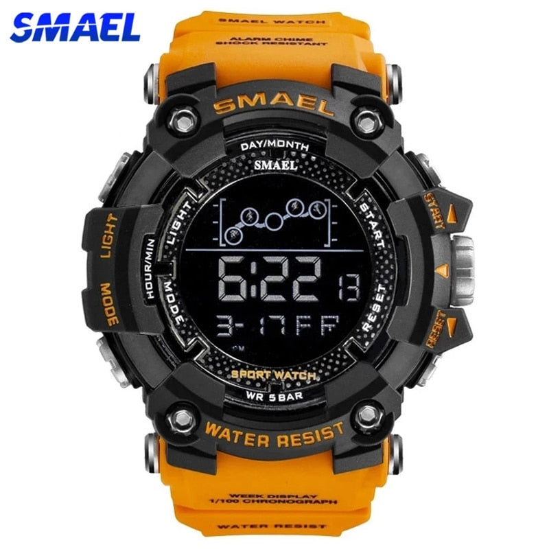 SMAEL Military Waterproof Sport Wrist Watch Digital