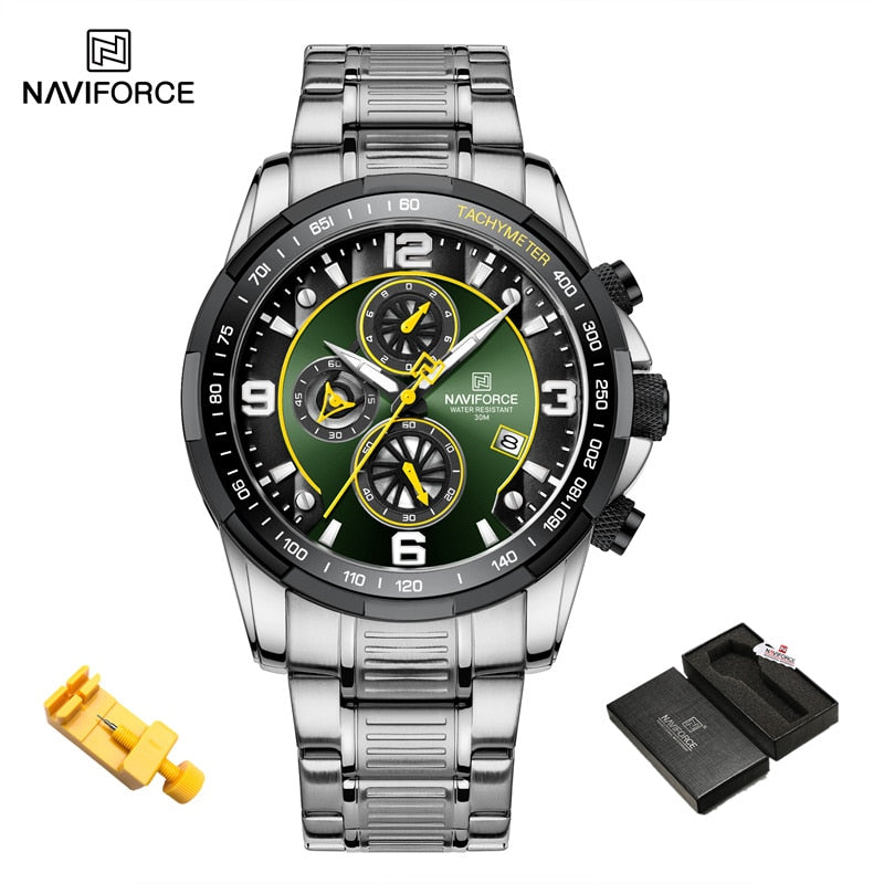 NAVIFORCE Temperament  Luxury   Multifunction Luminous Quartz