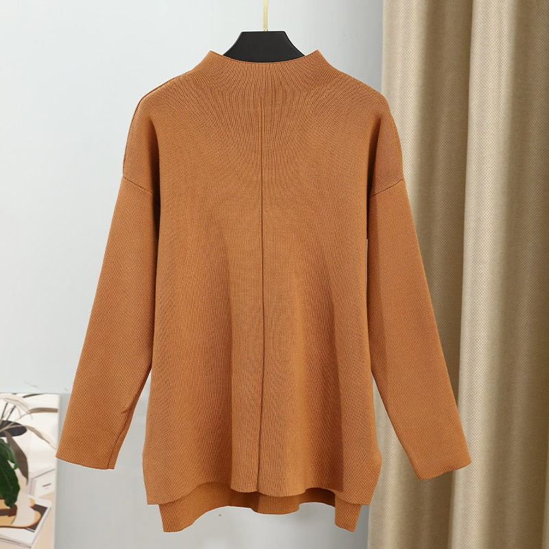 ParGrace Knitted Women Trousers Suit Two Piece Set