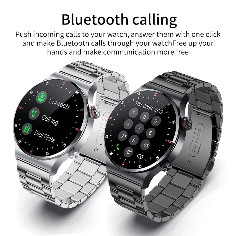 LIGE ECG+PPG Bluetooth Call Smart Watch Sports Bracelet NFC Waterproof For IOS Android