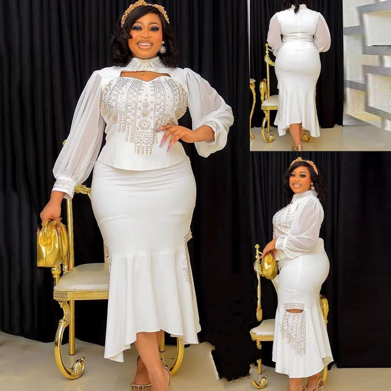 ParGrace Luxury Plus Size Two Piece Clothes