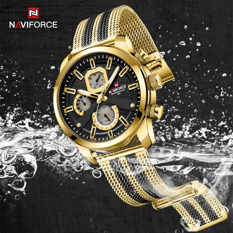 NAVIFORCE  Watches Top Brand Luxury Casual Quartz Watch  Waterproof Clock Luminous