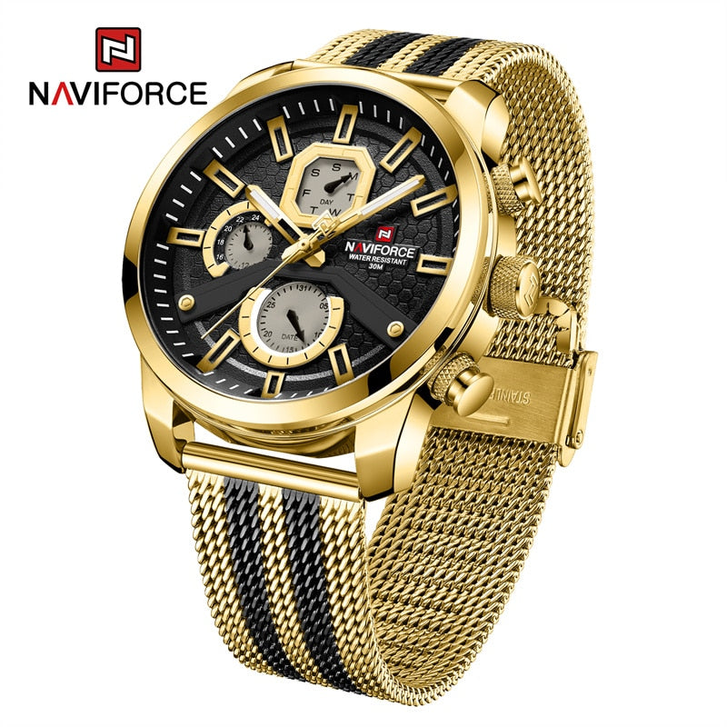 NAVIFORCE  Watches Top Brand Luxury Casual Quartz Watch  Waterproof Clock Luminous